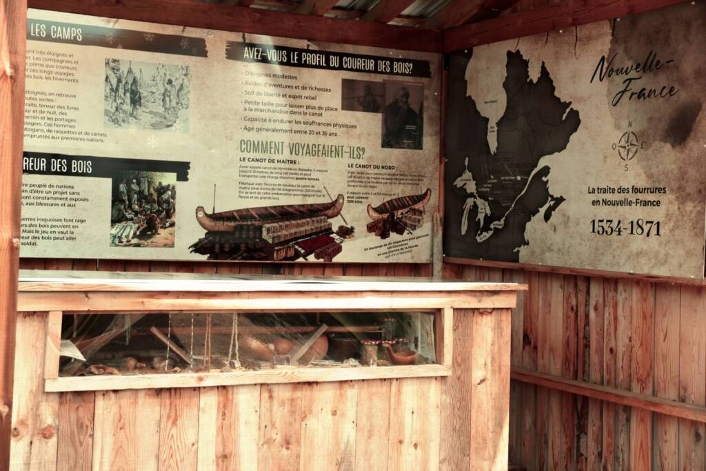 Notre mini "musée" du coureur des bois.